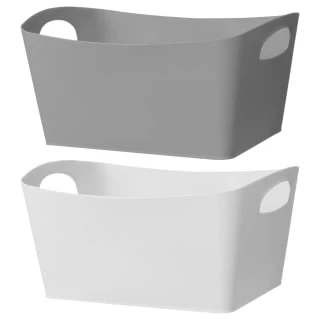 Simply Everyday Large Rectangle Storage Basket - Grey 4 Simply Everyday Large Rectangle Storage Basket - Grey - Image 2