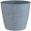 B&M Ribbed Speckled Plastic Planter - Light Grey -Addis Homedecor Store 397148 ribbed speckled plastic planter light grey