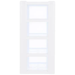 B&M White 4 Tier Drawers 5 B&M White 4 Tier Drawers - Image 3