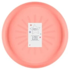 Simply Kids Colour Plates 6pk - Pastel -Addis Homedecor Store 398569 6pk simply kids colour plates girls