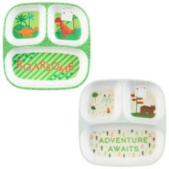 Kids Small Platter - Dinosaur -Addis Homedecor Store 398592 kids small platter boys group